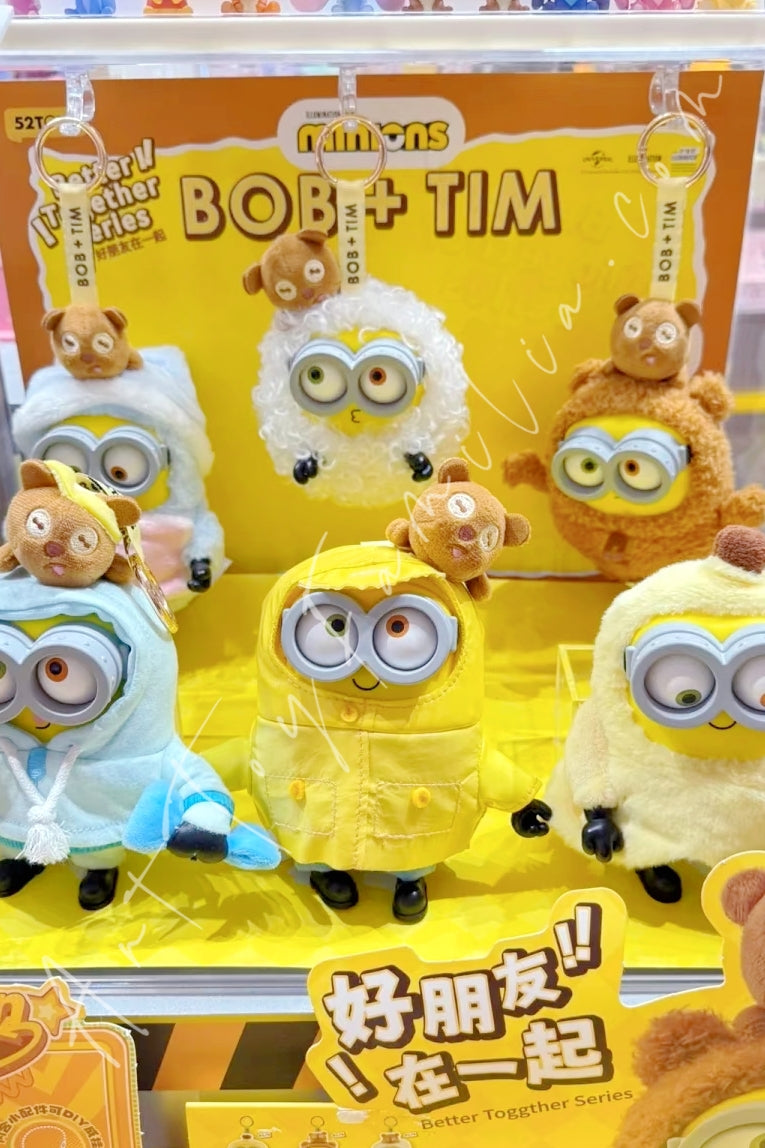 Minions Bob+Tim Better Together Series Vinyl Plush Pendant