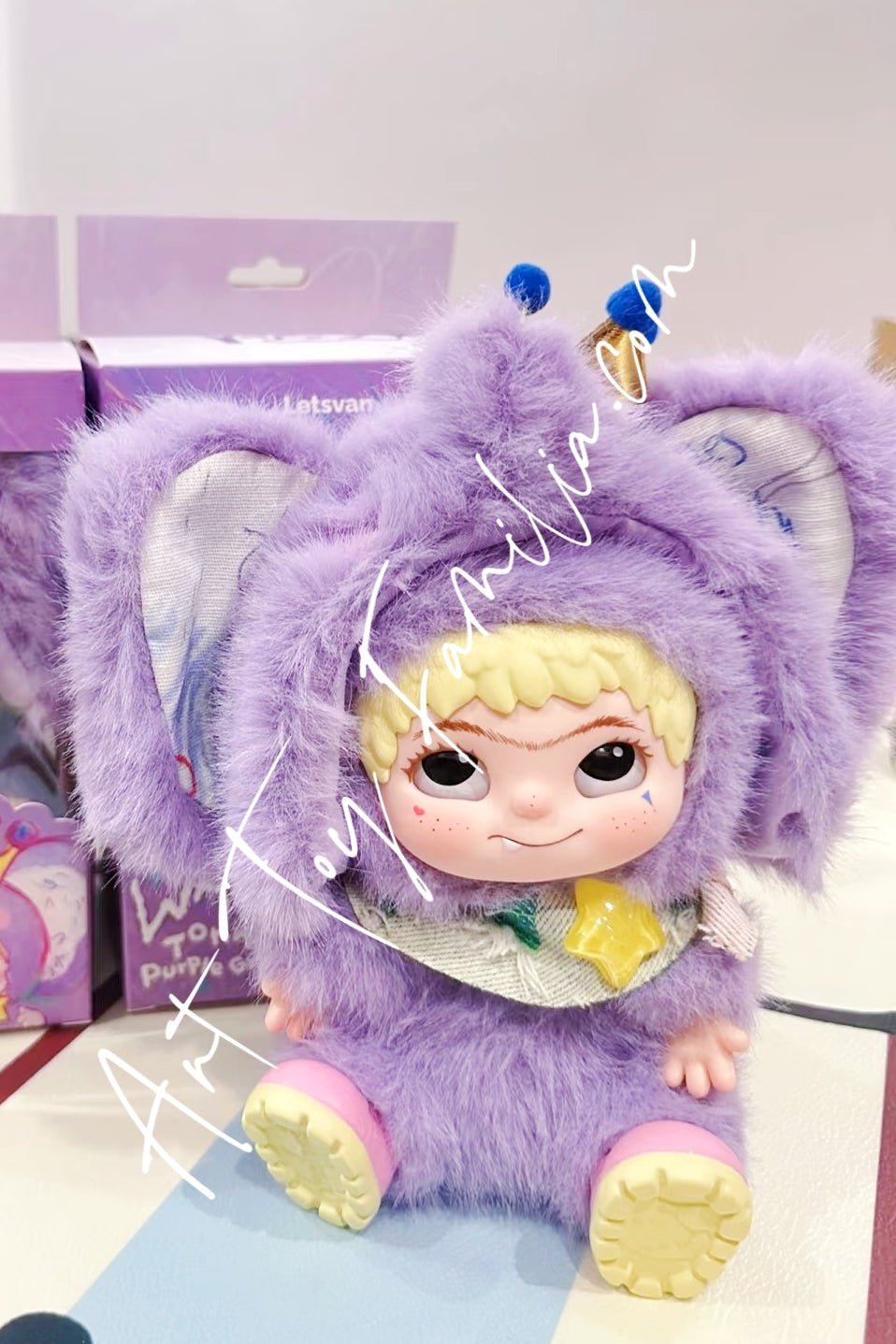 Wakuku Ton Ton Purple Graffiti Plush