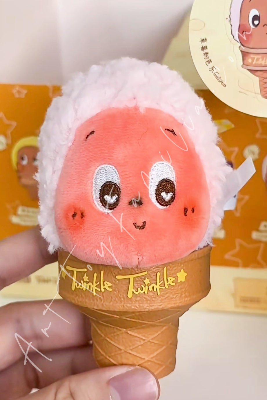 Twinkle Twinkle Moon Gelato Series Ice Cream Plush Pendant