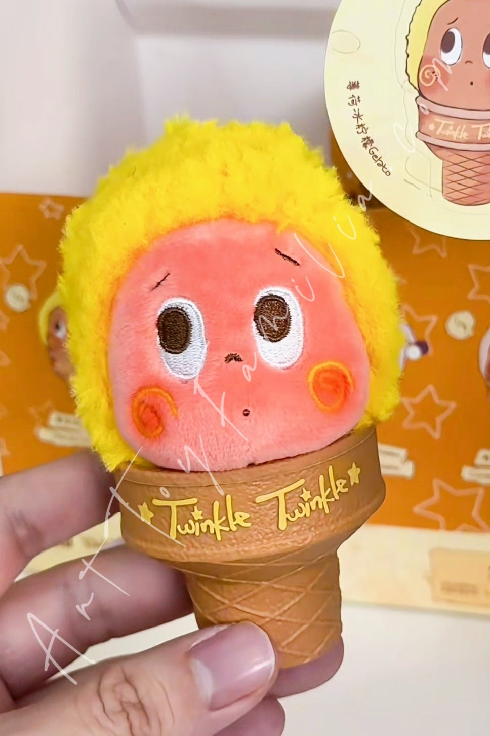 Twinkle Twinkle Moon Gelato Series Ice Cream Plush Pendant