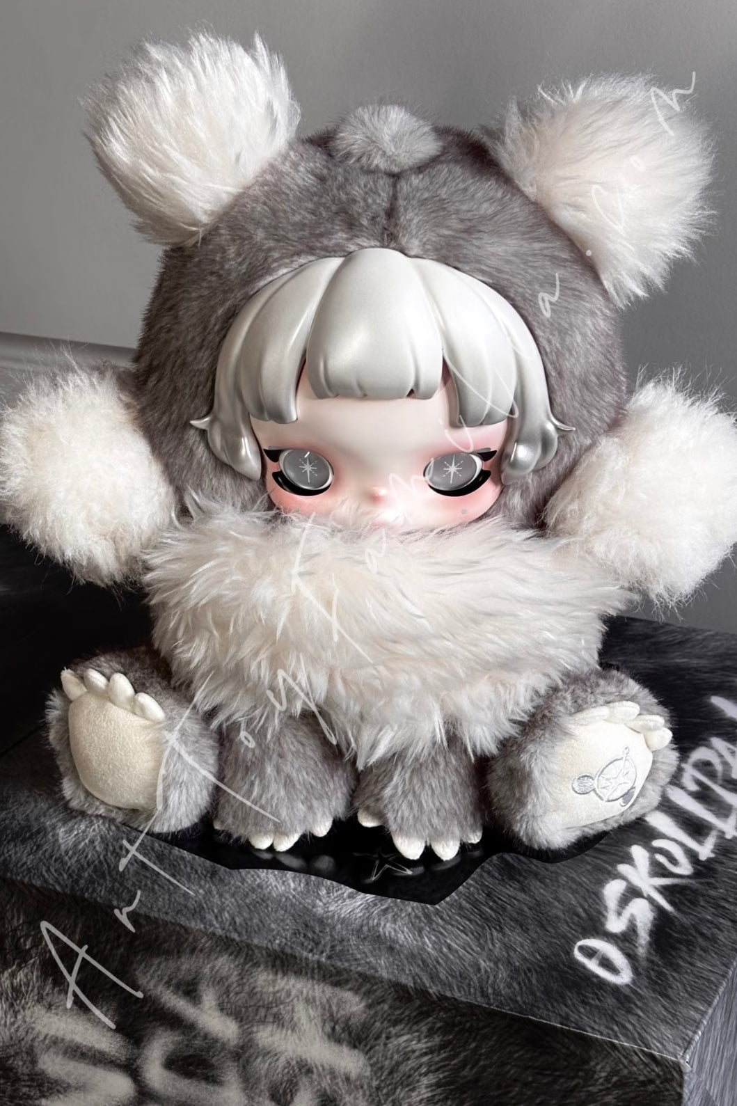 Skullpanda Punk Panda Plush Doll