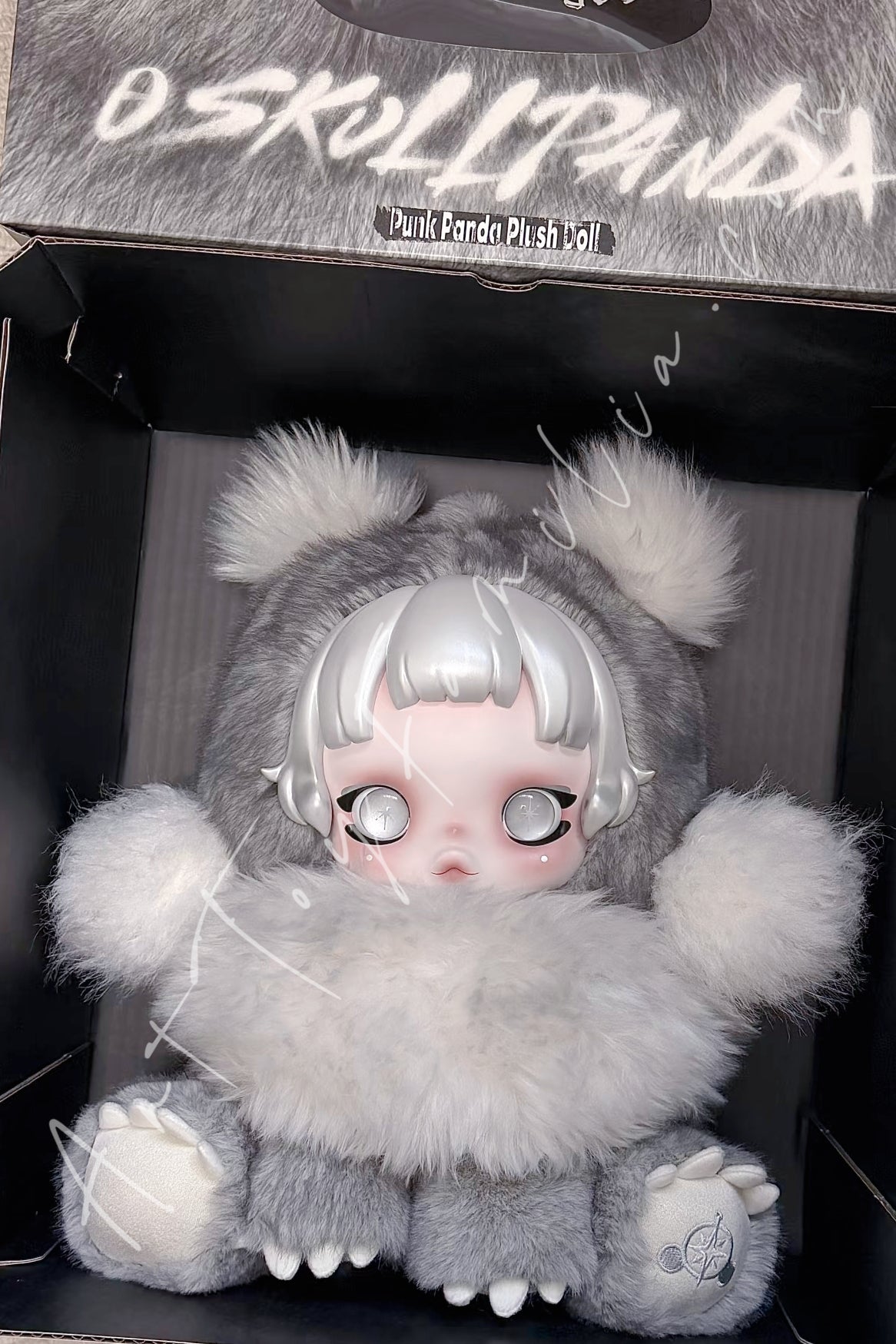 Skullpanda Punk Panda Plush Doll