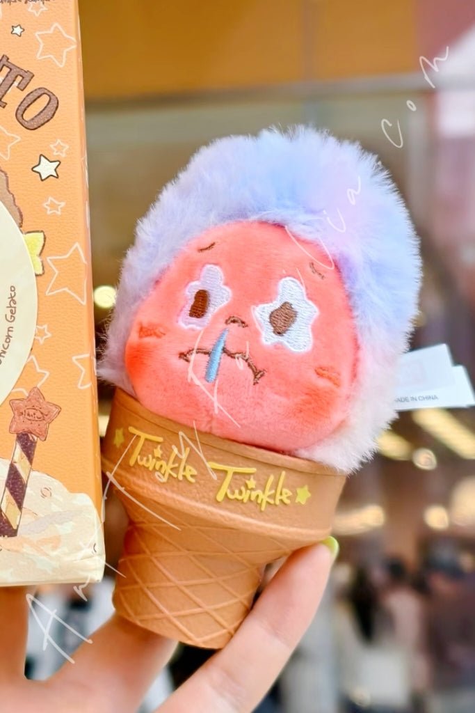 Twinkle Twinkle Moon Gelato Series Ice Cream Plush Pendant
