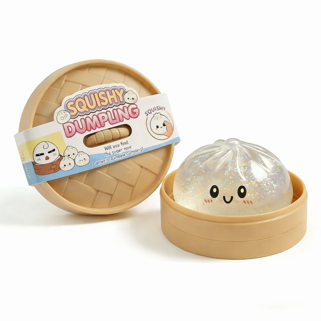 The Viral Mystery Dumplings Buns Squishy Squeeze Stress Relief Toy with Box Blind Box