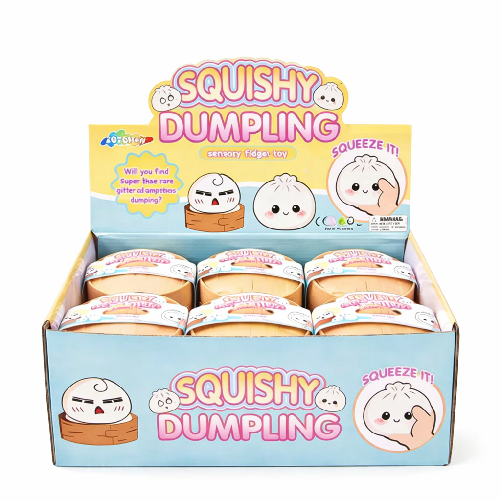 The Viral Mystery Dumplings Buns Squishy Squeeze Stress Relief Toy with Box Blind Box