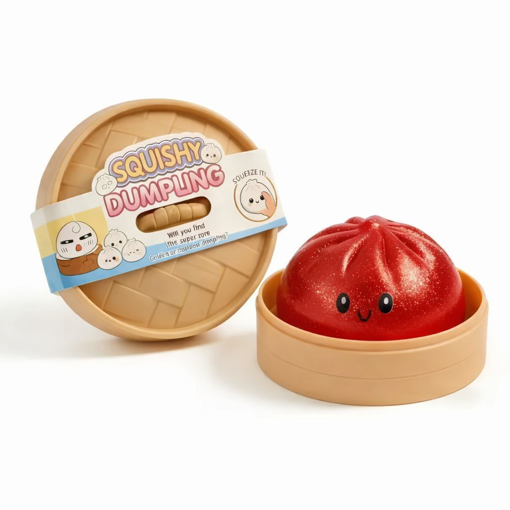 The Viral Mystery Dumplings Buns Squishy Squeeze Stress Relief Toy with Box Blind Box