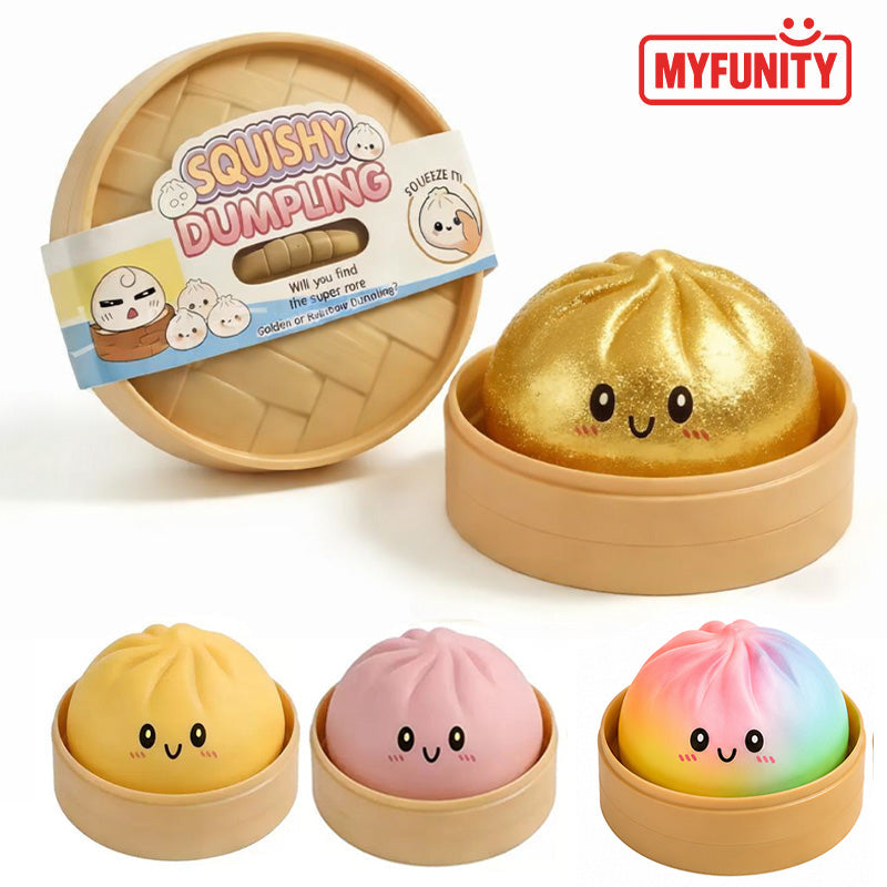 The Viral Mystery Dumplings Buns Squishy Squeeze Stress Relief Toy with Box Blind Box