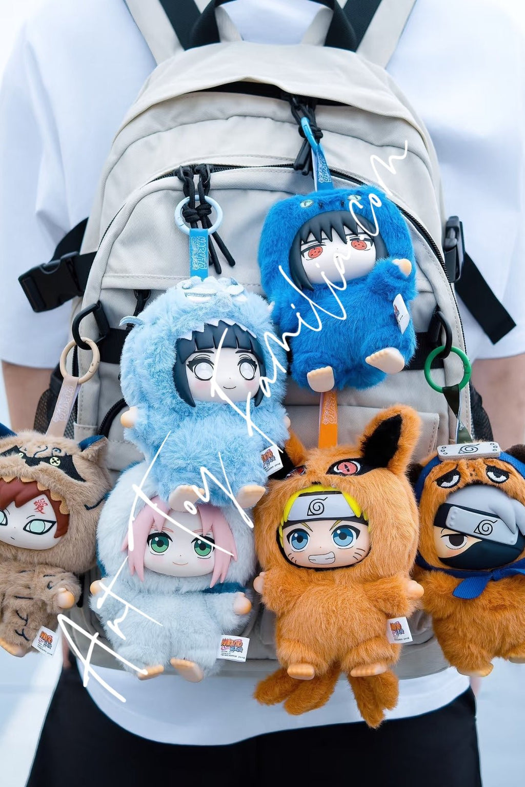 Naruto Shippuden Cute Beast Party Series Plush Keychain