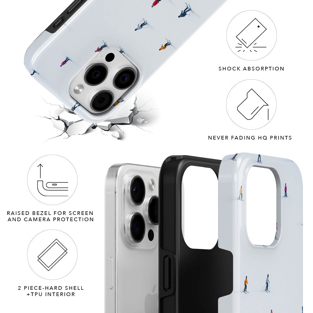 Skiing Tough Case