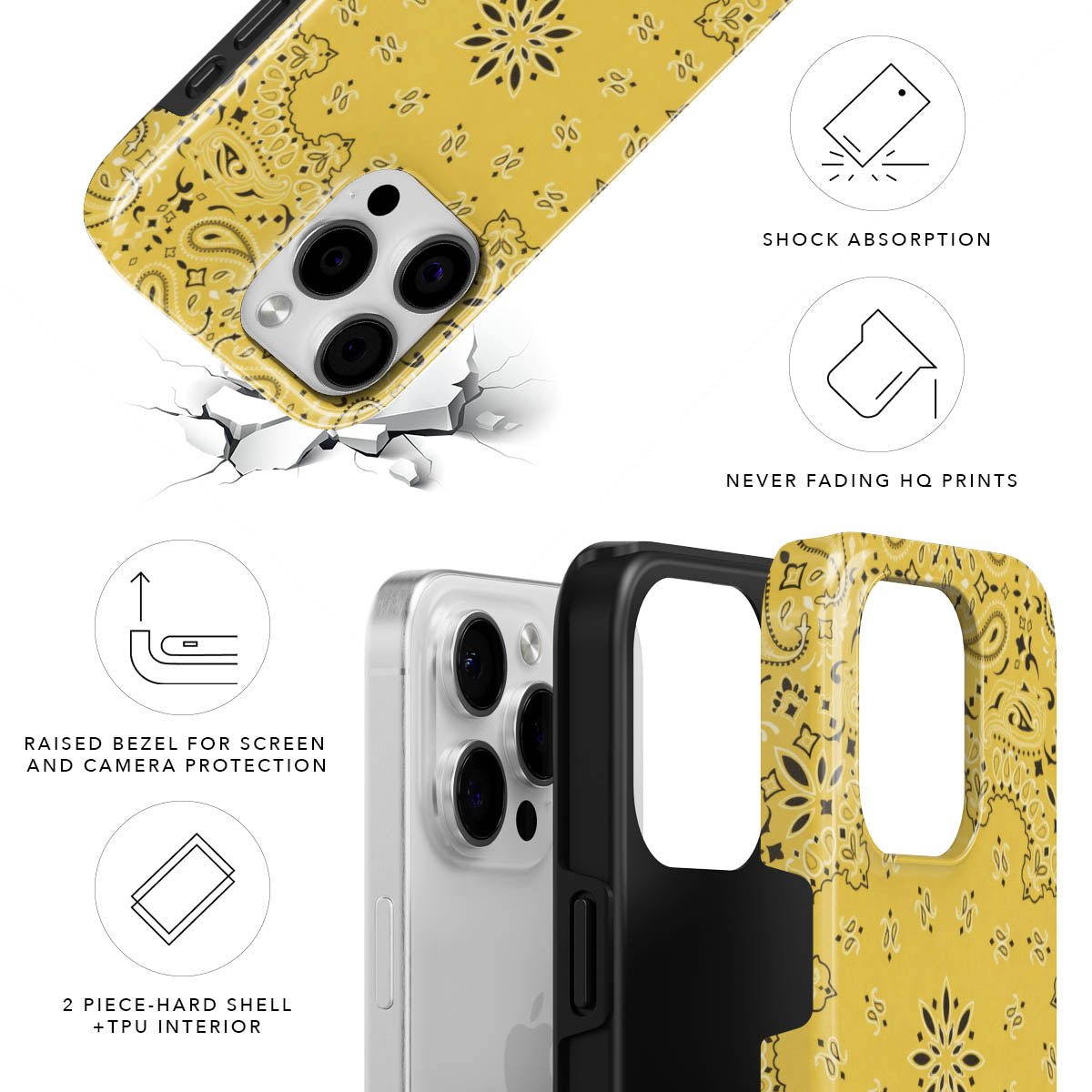 Yellow Bandana Tough Case